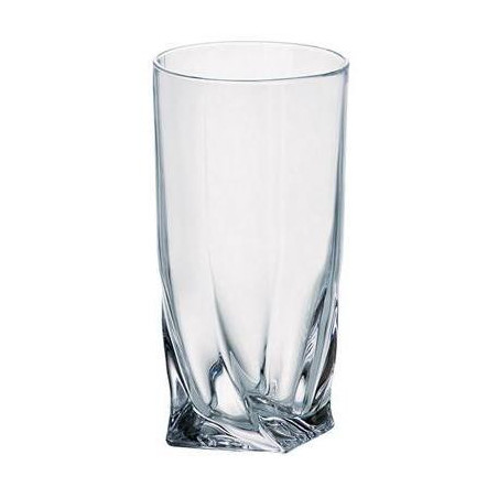 Szklanki 350ml 6szt Bohemia Quadro wysokie